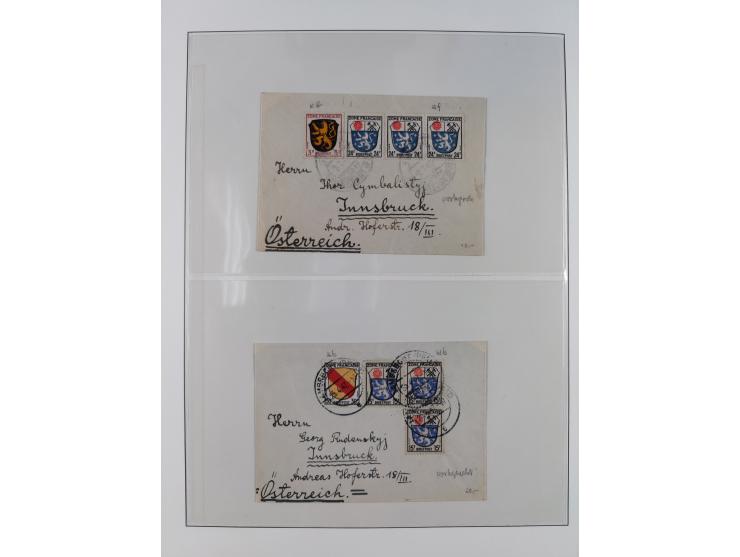 1945/49, postfrische und zusätzlich gestempelte Sammlung, jeweils in den Hauptnummern komplett postfrischer Teil mit Konstanz