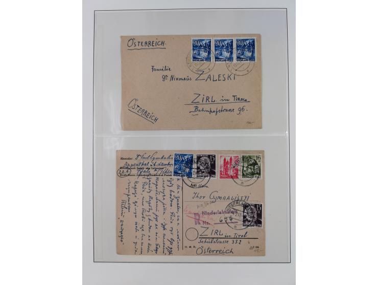 1945/49, postfrische und zusätzlich gestempelte Sammlung, jeweils in den Hauptnummern komplett postfrischer Teil mit Konstanz