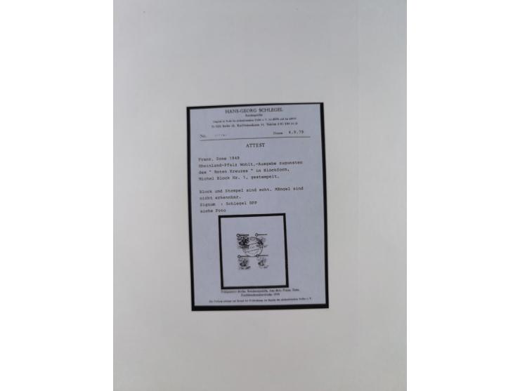 1945/49, postfrische und zusätzlich gestempelte Sammlung, jeweils in den Hauptnummern komplett postfrischer Teil mit Konstanz