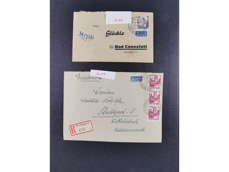 1948/56, postfrische, ungebrauchte und gestempelte alte Sammlung; etliche hundert Werte, alles ausführlich beschriftet, dabei