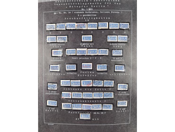 1948/56, postfrische, ungebrauchte und gestempelte alte Sammlung; etliche hundert Werte, alles ausführlich beschriftet, dabei