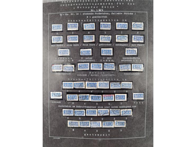 1948/56, postfrische, ungebrauchte und gestempelte alte Sammlung; etliche hundert Werte, alles ausführlich beschriftet, dabei