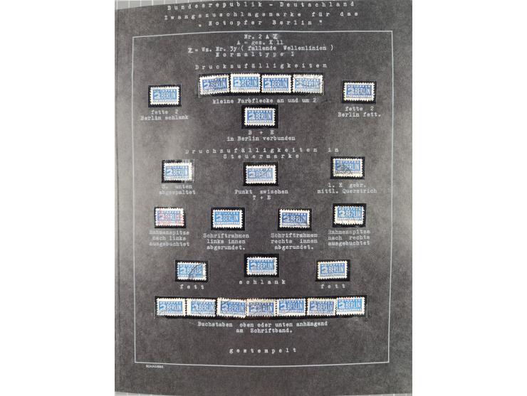 1948/56, postfrische, ungebrauchte und gestempelte alte Sammlung; etliche hundert Werte, alles ausführlich beschriftet, dabei