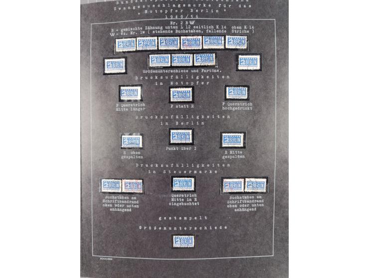 1948/56, postfrische, ungebrauchte und gestempelte alte Sammlung; etliche hundert Werte, alles ausführlich beschriftet, dabei
