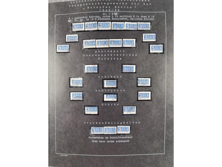 1948/56, postfrische, ungebrauchte und gestempelte alte Sammlung; etliche hundert Werte, alles ausführlich beschriftet, dabei