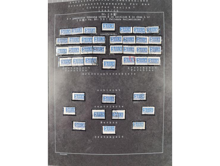 1948/56, postfrische, ungebrauchte und gestempelte alte Sammlung; etliche hundert Werte, alles ausführlich beschriftet, dabei