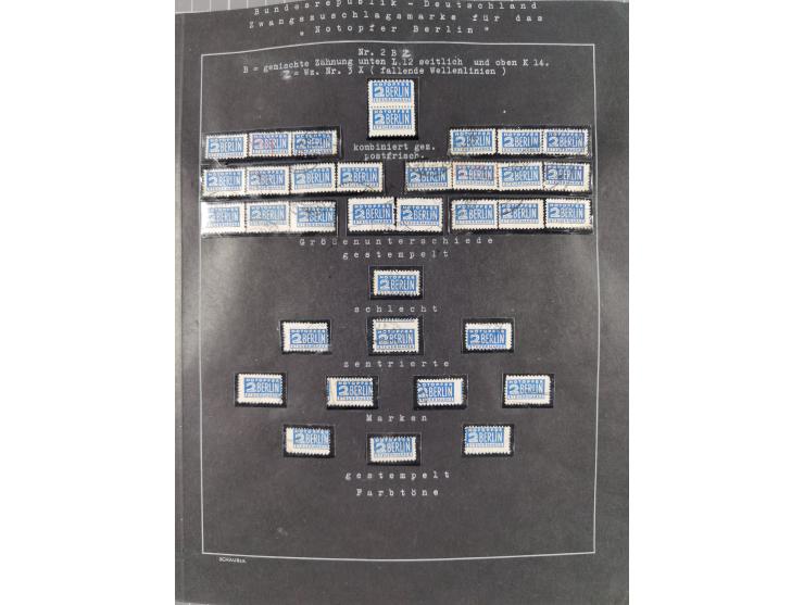 1948/56, postfrische, ungebrauchte und gestempelte alte Sammlung; etliche hundert Werte, alles ausführlich beschriftet, dabei