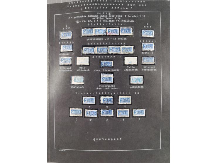 1948/56, postfrische, ungebrauchte und gestempelte alte Sammlung; etliche hundert Werte, alles ausführlich beschriftet, dabei