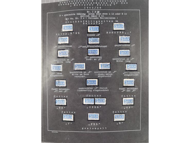 1948/56, postfrische, ungebrauchte und gestempelte alte Sammlung; etliche hundert Werte, alles ausführlich beschriftet, dabei