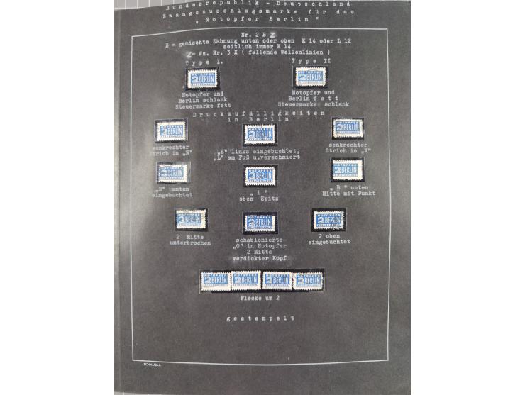 1948/56, postfrische, ungebrauchte und gestempelte alte Sammlung; etliche hundert Werte, alles ausführlich beschriftet, dabei