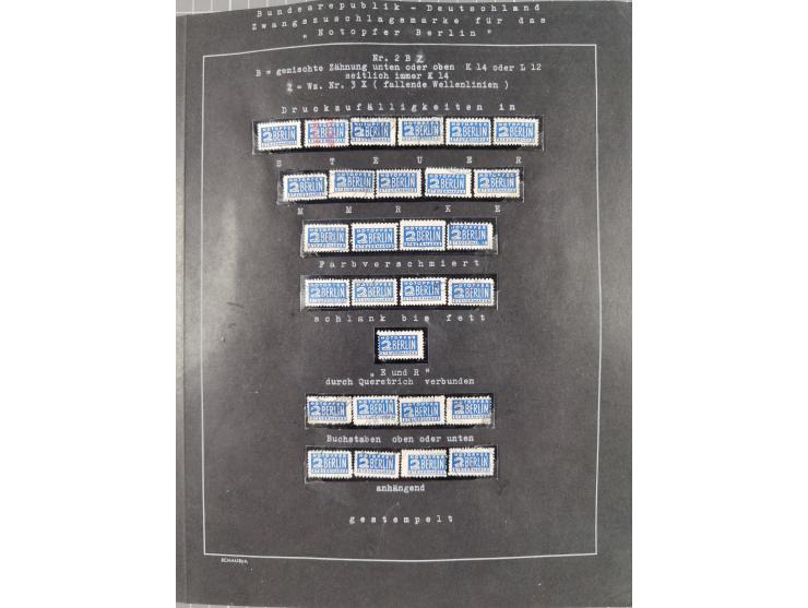 1948/56, postfrische, ungebrauchte und gestempelte alte Sammlung; etliche hundert Werte, alles ausführlich beschriftet, dabei