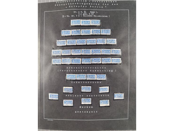 1948/56, postfrische, ungebrauchte und gestempelte alte Sammlung; etliche hundert Werte, alles ausführlich beschriftet, dabei