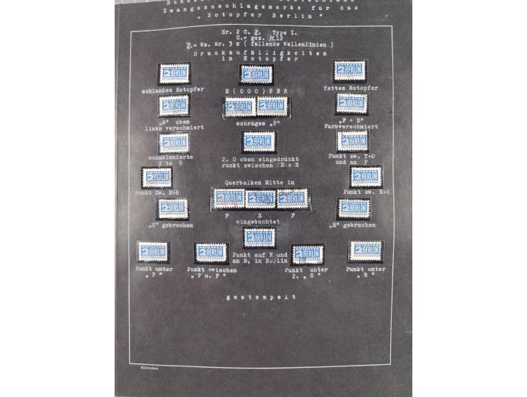 1948/56, postfrische, ungebrauchte und gestempelte alte Sammlung; etliche hundert Werte, alles ausführlich beschriftet, dabei