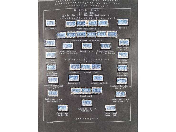 1948/56, postfrische, ungebrauchte und gestempelte alte Sammlung; etliche hundert Werte, alles ausführlich beschriftet, dabei