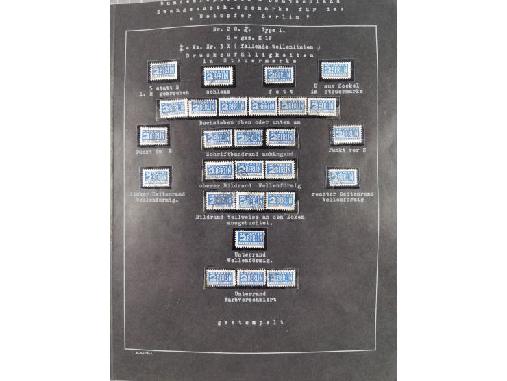 1948/56, postfrische, ungebrauchte und gestempelte alte Sammlung; etliche hundert Werte, alles ausführlich beschriftet, dabei