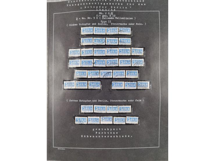 1948/56, postfrische, ungebrauchte und gestempelte alte Sammlung; etliche hundert Werte, alles ausführlich beschriftet, dabei