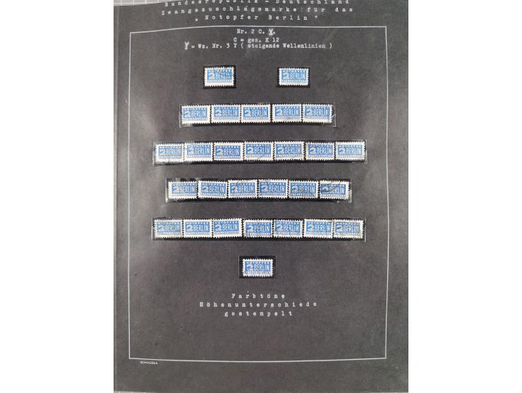 1948/56, postfrische, ungebrauchte und gestempelte alte Sammlung; etliche hundert Werte, alles ausführlich beschriftet, dabei