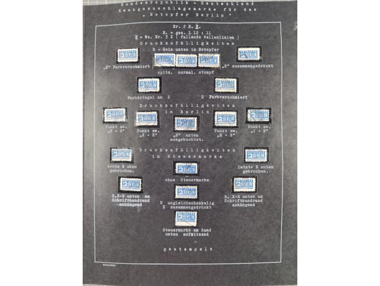 1948/56, postfrische, ungebrauchte und gestempelte alte Sammlung; etliche hundert Werte, alles ausführlich beschriftet, dabei