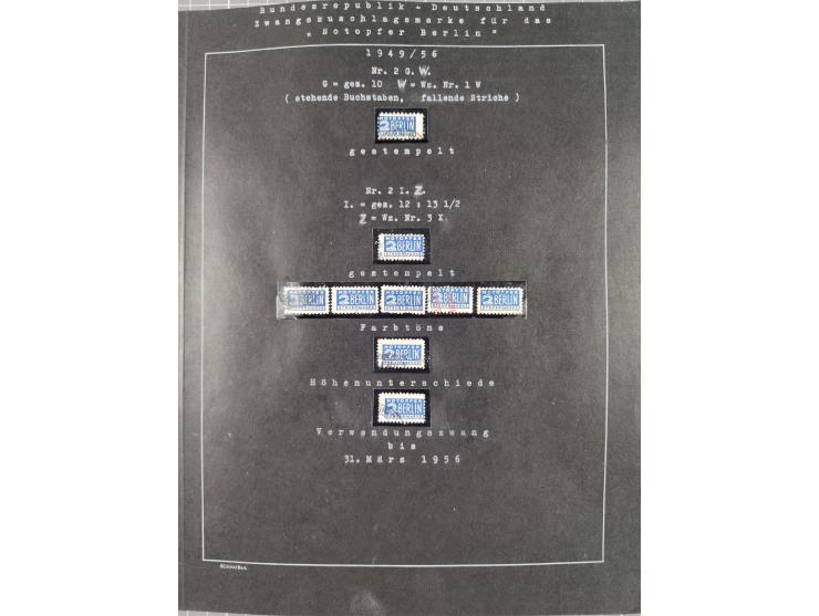 1948/56, postfrische, ungebrauchte und gestempelte alte Sammlung; etliche hundert Werte, alles ausführlich beschriftet, dabei
