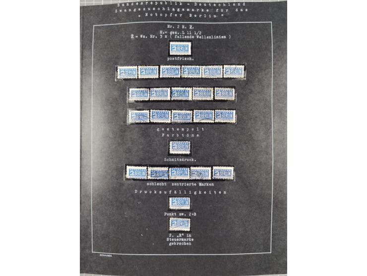 1948/56, postfrische, ungebrauchte und gestempelte alte Sammlung; etliche hundert Werte, alles ausführlich beschriftet, dabei