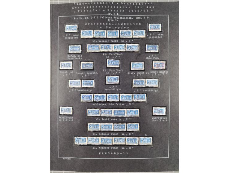 1948/56, postfrische, ungebrauchte und gestempelte alte Sammlung; etliche hundert Werte, alles ausführlich beschriftet, dabei