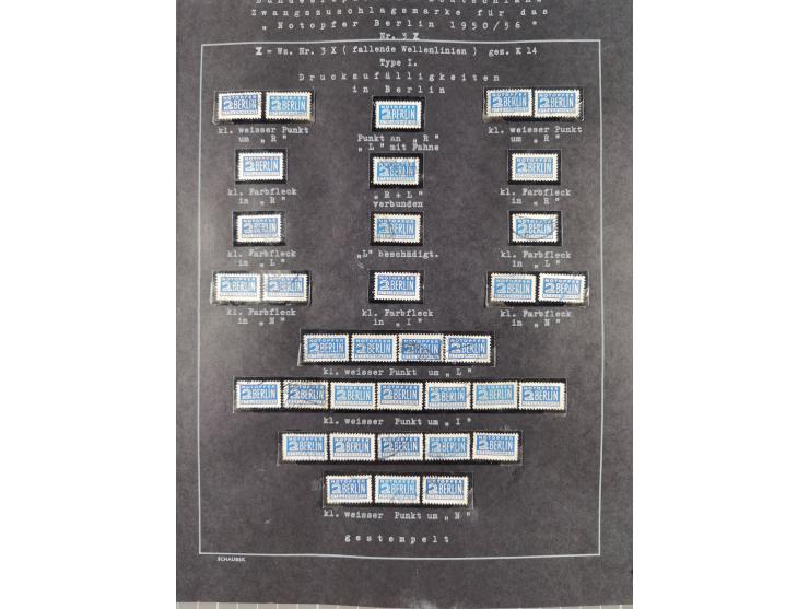 1948/56, postfrische, ungebrauchte und gestempelte alte Sammlung; etliche hundert Werte, alles ausführlich beschriftet, dabei
