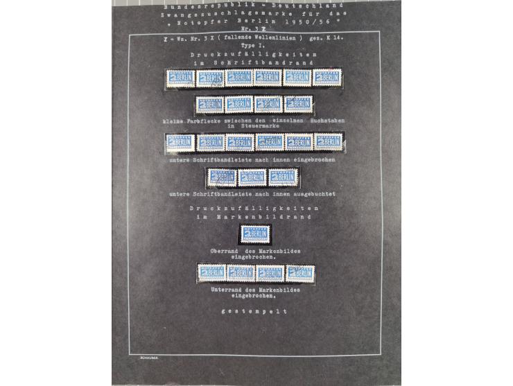 1948/56, postfrische, ungebrauchte und gestempelte alte Sammlung; etliche hundert Werte, alles ausführlich beschriftet, dabei