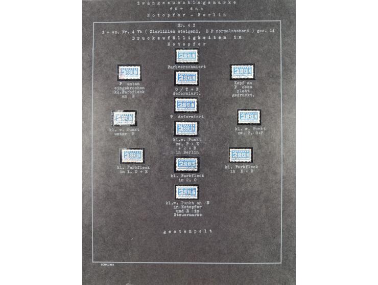 1948/56, postfrische, ungebrauchte und gestempelte alte Sammlung; etliche hundert Werte, alles ausführlich beschriftet, dabei