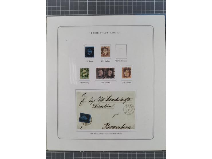 1840/1920, kleine Sammlung Vorläufer, dabei Preußen-Nr.-Stempel "421" FRANKENFELDE, "1503" TOLKEMIT und "1939 "WIGGODA"