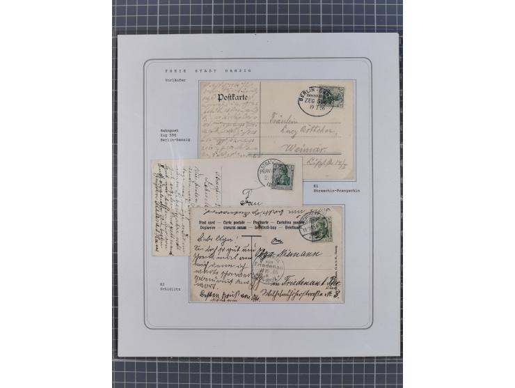 1840/1920, kleine Sammlung Vorläufer, dabei Preußen-Nr.-Stempel "421" FRANKENFELDE, "1503" TOLKEMIT und "1939 "WIGGODA"