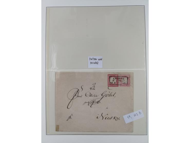 1900/45, reichhaltige gestempelte Sammlung, teils spezialisiert mit einigen Besonderheiten und Belegen, dabei u.a. Mi. 66, 30