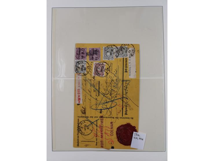 1900/45, reichhaltige gestempelte Sammlung, teils spezialisiert mit einigen Besonderheiten und Belegen, dabei u.a. Mi. 66, 30