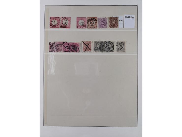 1900/45, reichhaltige gestempelte Sammlung, teils spezialisiert mit einigen Besonderheiten und Belegen, dabei u.a. Mi. 66, 30