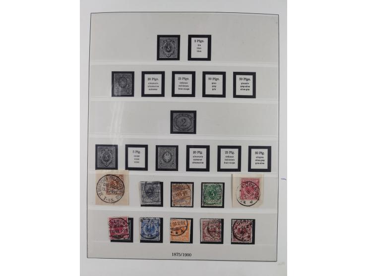 1900/45, reichhaltige gestempelte Sammlung, teils spezialisiert mit einigen Besonderheiten und Belegen, dabei u.a. Mi. 66, 30
