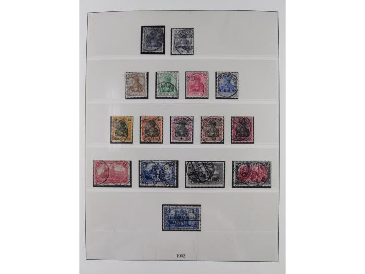 1900/45, reichhaltige gestempelte Sammlung, teils spezialisiert mit einigen Besonderheiten und Belegen, dabei u.a. Mi. 66, 30