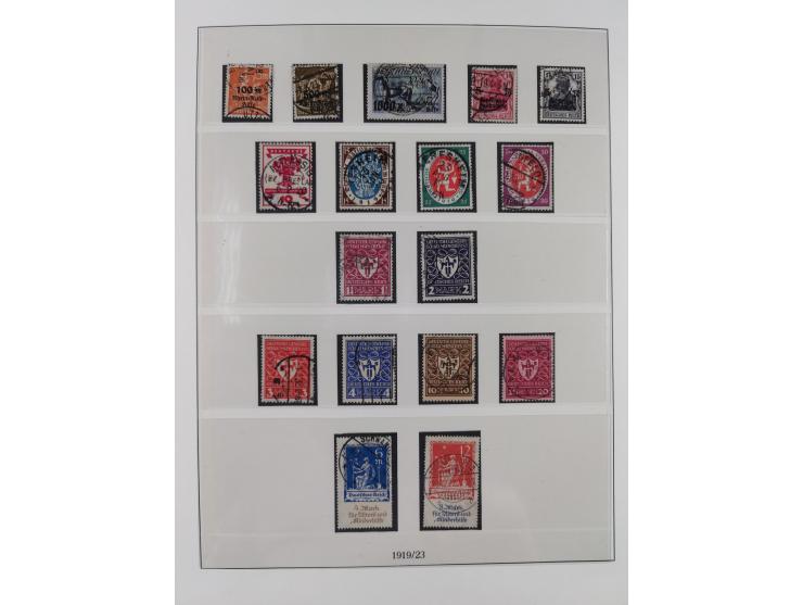 1900/45, reichhaltige gestempelte Sammlung, teils spezialisiert mit einigen Besonderheiten und Belegen, dabei u.a. Mi. 66, 30