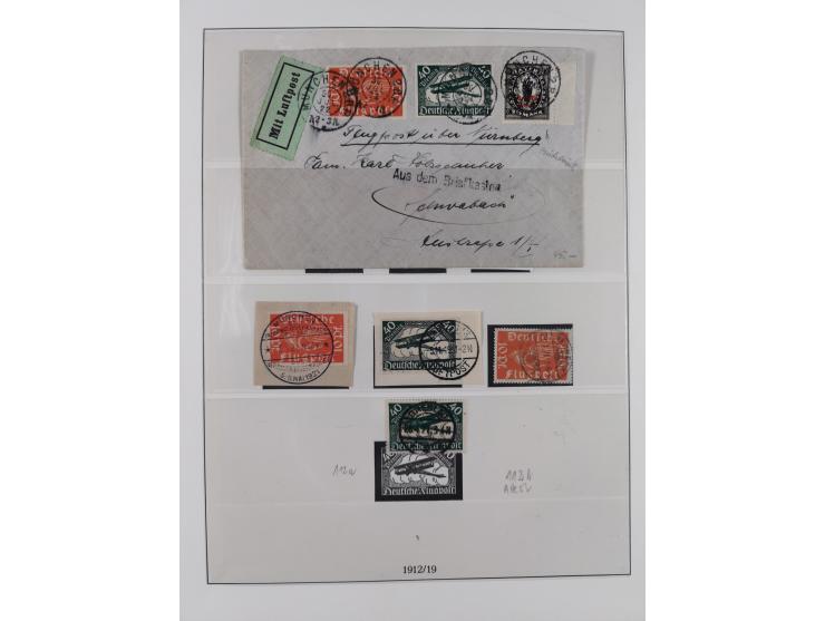 1900/45, reichhaltige gestempelte Sammlung, teils spezialisiert mit einigen Besonderheiten und Belegen, dabei u.a. Mi. 66, 30