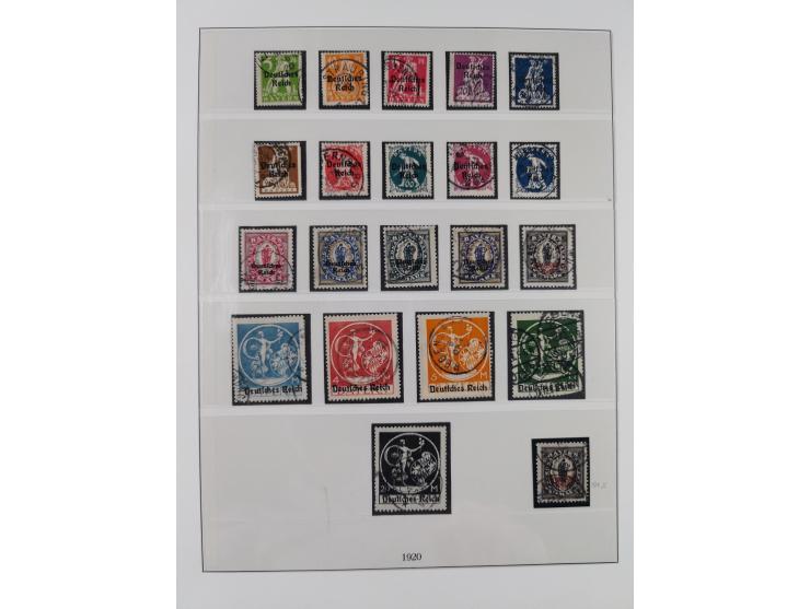1900/45, reichhaltige gestempelte Sammlung, teils spezialisiert mit einigen Besonderheiten und Belegen, dabei u.a. Mi. 66, 30