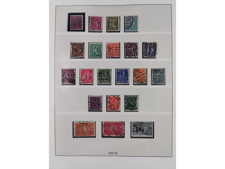 1900/45, reichhaltige gestempelte Sammlung, teils spezialisiert mit einigen Besonderheiten und Belegen, dabei u.a. Mi. 66, 30
