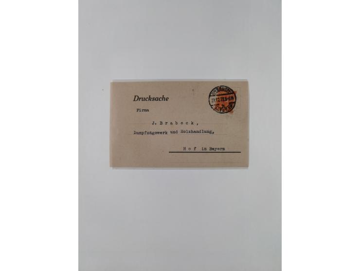 1900/45, reichhaltige gestempelte Sammlung, teils spezialisiert mit einigen Besonderheiten und Belegen, dabei u.a. Mi. 66, 30