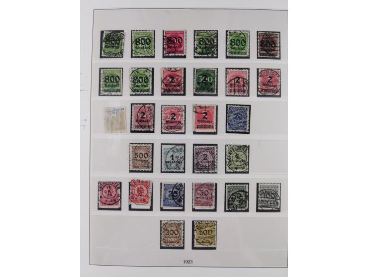 1900/45, reichhaltige gestempelte Sammlung, teils spezialisiert mit einigen Besonderheiten und Belegen, dabei u.a. Mi. 66, 30