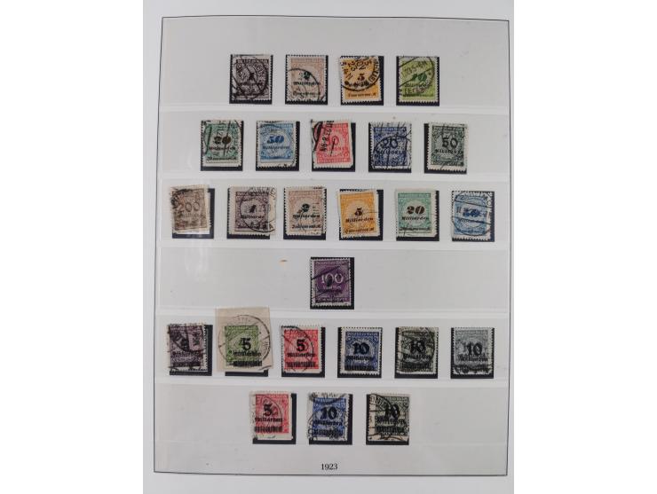 1900/45, reichhaltige gestempelte Sammlung, teils spezialisiert mit einigen Besonderheiten und Belegen, dabei u.a. Mi. 66, 30