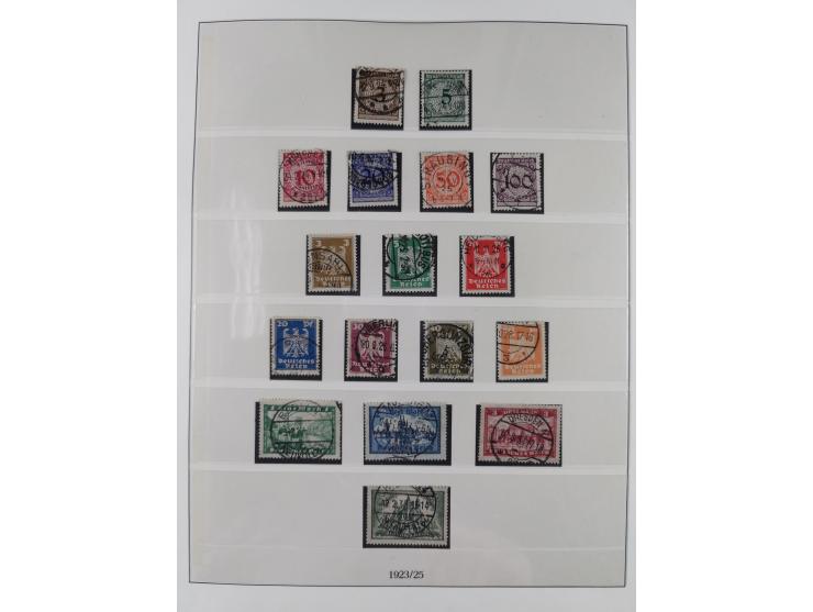 1900/45, reichhaltige gestempelte Sammlung, teils spezialisiert mit einigen Besonderheiten und Belegen, dabei u.a. Mi. 66, 30