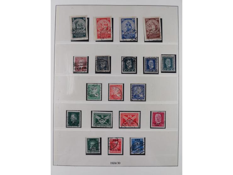 1900/45, reichhaltige gestempelte Sammlung, teils spezialisiert mit einigen Besonderheiten und Belegen, dabei u.a. Mi. 66, 30