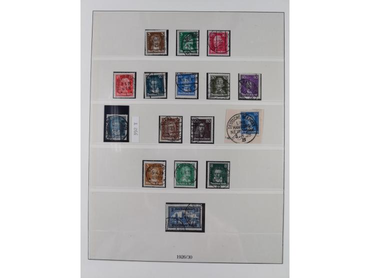 1900/45, reichhaltige gestempelte Sammlung, teils spezialisiert mit einigen Besonderheiten und Belegen, dabei u.a. Mi. 66, 30