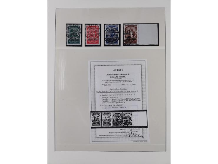 1900/45, reichhaltige gestempelte Sammlung, teils spezialisiert mit einigen Besonderheiten und Belegen, dabei u.a. Mi. 66, 30