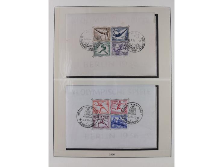 1900/45, reichhaltige gestempelte Sammlung, teils spezialisiert mit einigen Besonderheiten und Belegen, dabei u.a. Mi. 66, 30