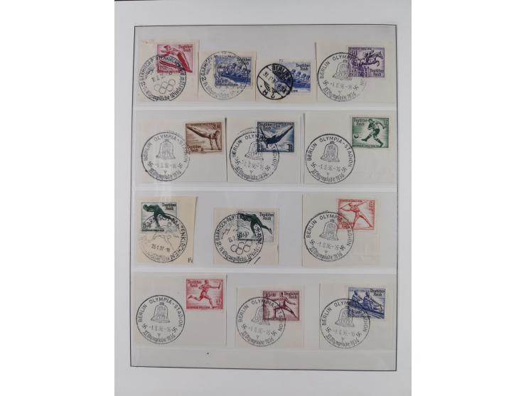 1900/45, reichhaltige gestempelte Sammlung, teils spezialisiert mit einigen Besonderheiten und Belegen, dabei u.a. Mi. 66, 30