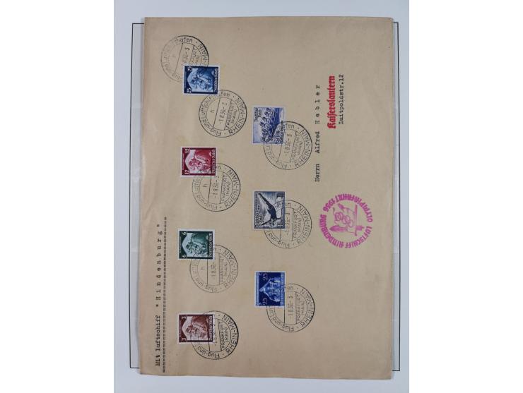 1900/45, reichhaltige gestempelte Sammlung, teils spezialisiert mit einigen Besonderheiten und Belegen, dabei u.a. Mi. 66, 30