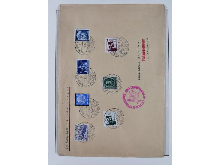 1900/45, reichhaltige gestempelte Sammlung, teils spezialisiert mit einigen Besonderheiten und Belegen, dabei u.a. Mi. 66, 30